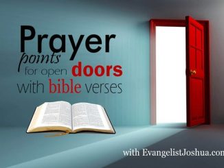 Prayers for Open Doors with Bible verses