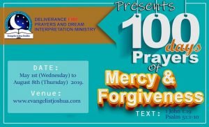 100 DAYS PRAYER OF MERCY AND FORGIVENESS,