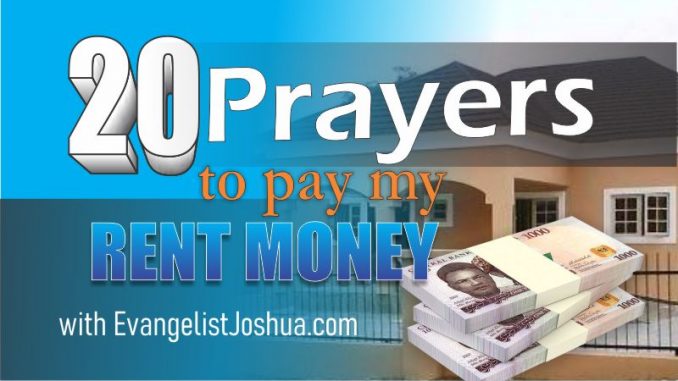 prayer to pay my rent money