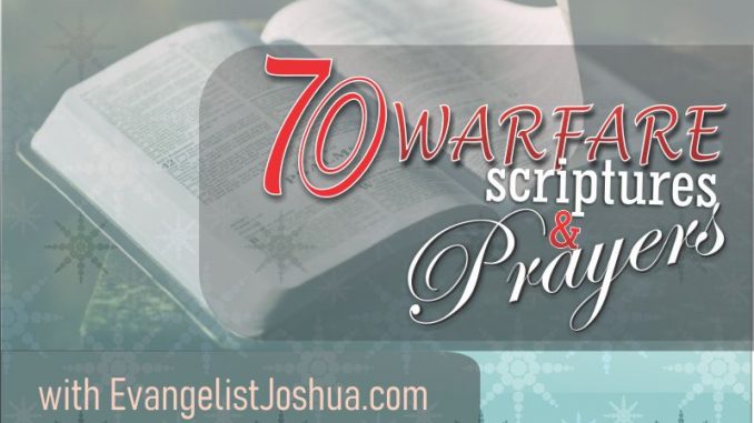 70 warfare scriptures and prayers