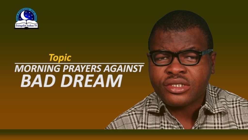 prayer to cancel bad and negative dreams