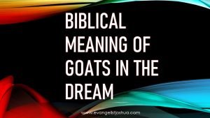 Biblical Meaning Of Goats In The Dream