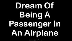 Dream Of Being A Passenger In An Airplane