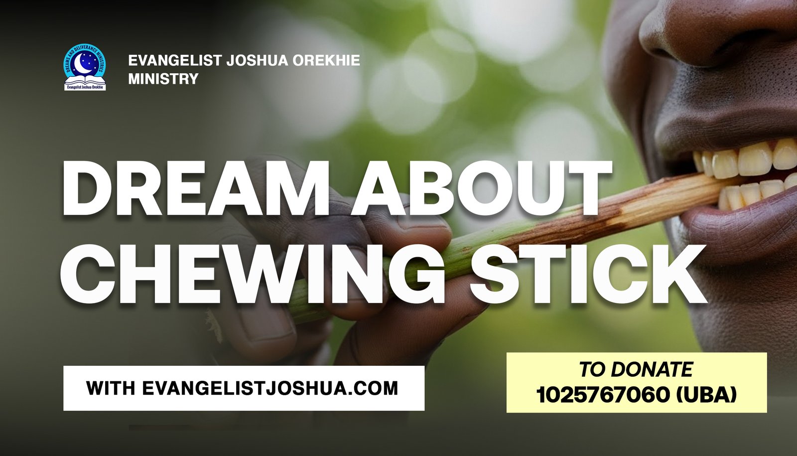 Dream Meaning Of Chewing Stick-Evangelistjoshua.com
