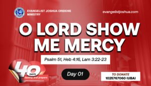 a cry for mercy 40 days fasting