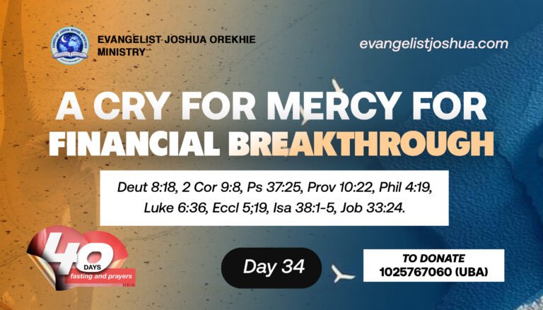 fasting and prayers of mercy for finances