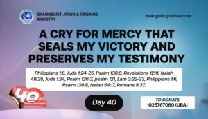 40 days fasting and prayer