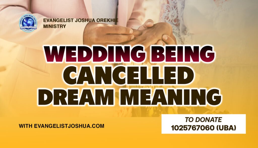 Wedding Being Cancelled Dream Meaning