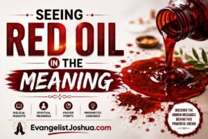 Seeing Red Oil In The Dream