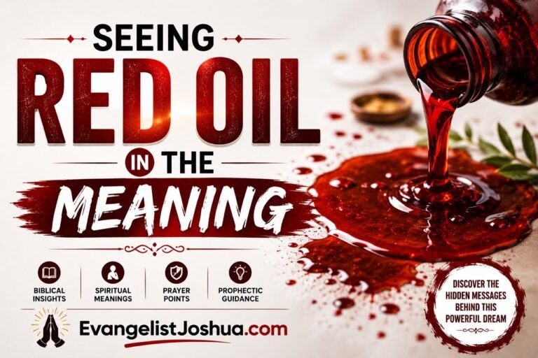 Seeing Red Oil In The Dream