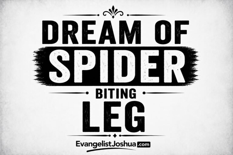 Dream About Spider Biting Your Leg/Foot