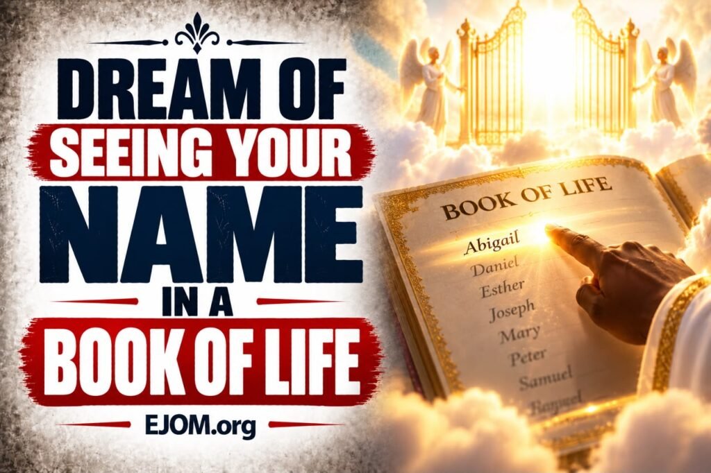 Dream Of Seeing Your Name In A Book Of Life      