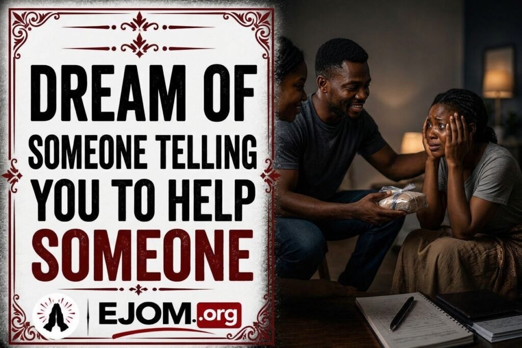 Dream Of Someone Telling To You Help Someone